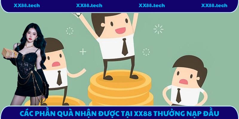 Các phần quà nhận được tại XX88 thưởng nạp đầu